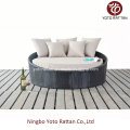 Daybed exterior pequeno do Rattan no frame de aço (1114)